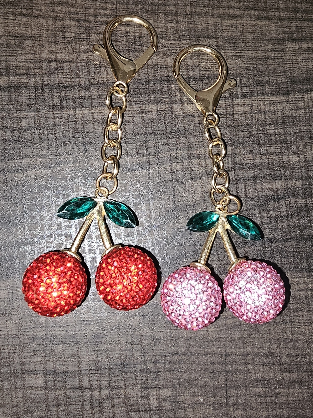 Set Of 2 Bag/Purse Charms. Gold Hardware